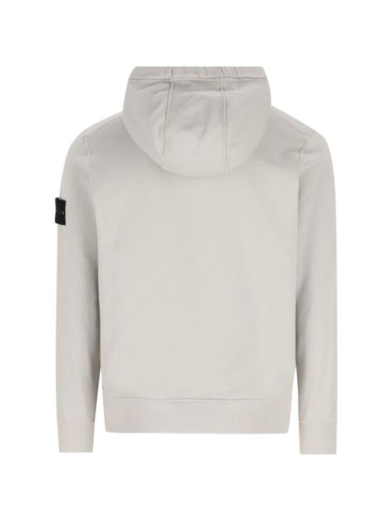 Organic Cotton Fleece Zip-Up Hoodie With Distinctive Sleeve Patch
