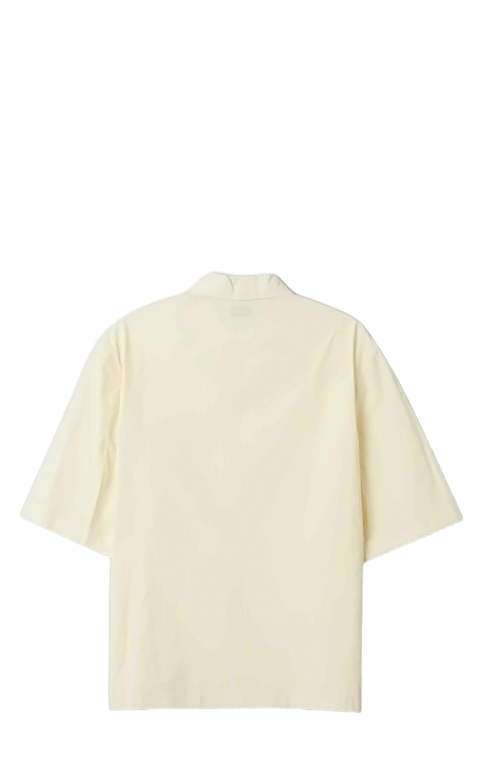 Boxy Tailored Short-Sleeve Shirt With Classic Collar