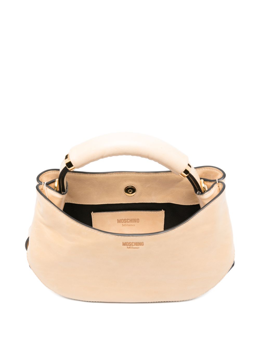 Crescent-Shaped Bag With Structured Handle