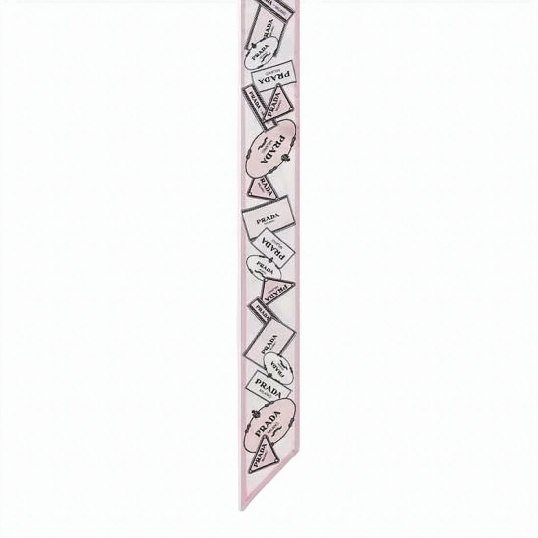 Pointed-End Silk Scarf with Textured Patterns
