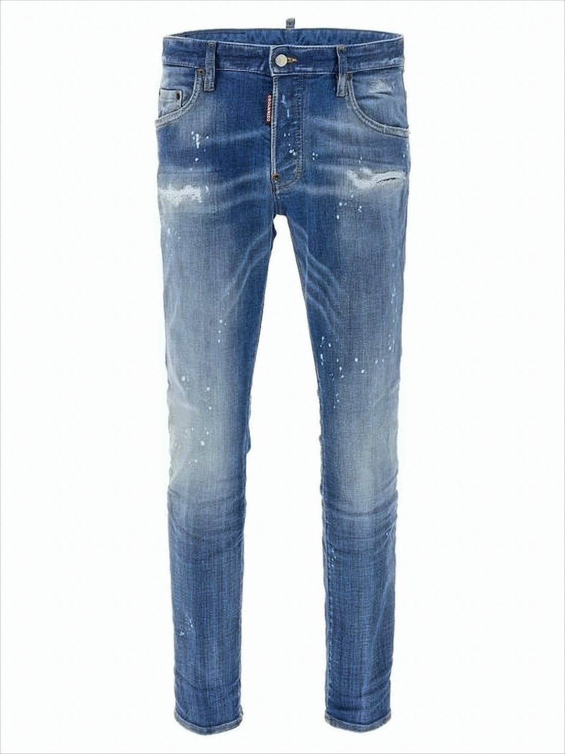 Medium Blue Wash Slim Fit Denim Pants