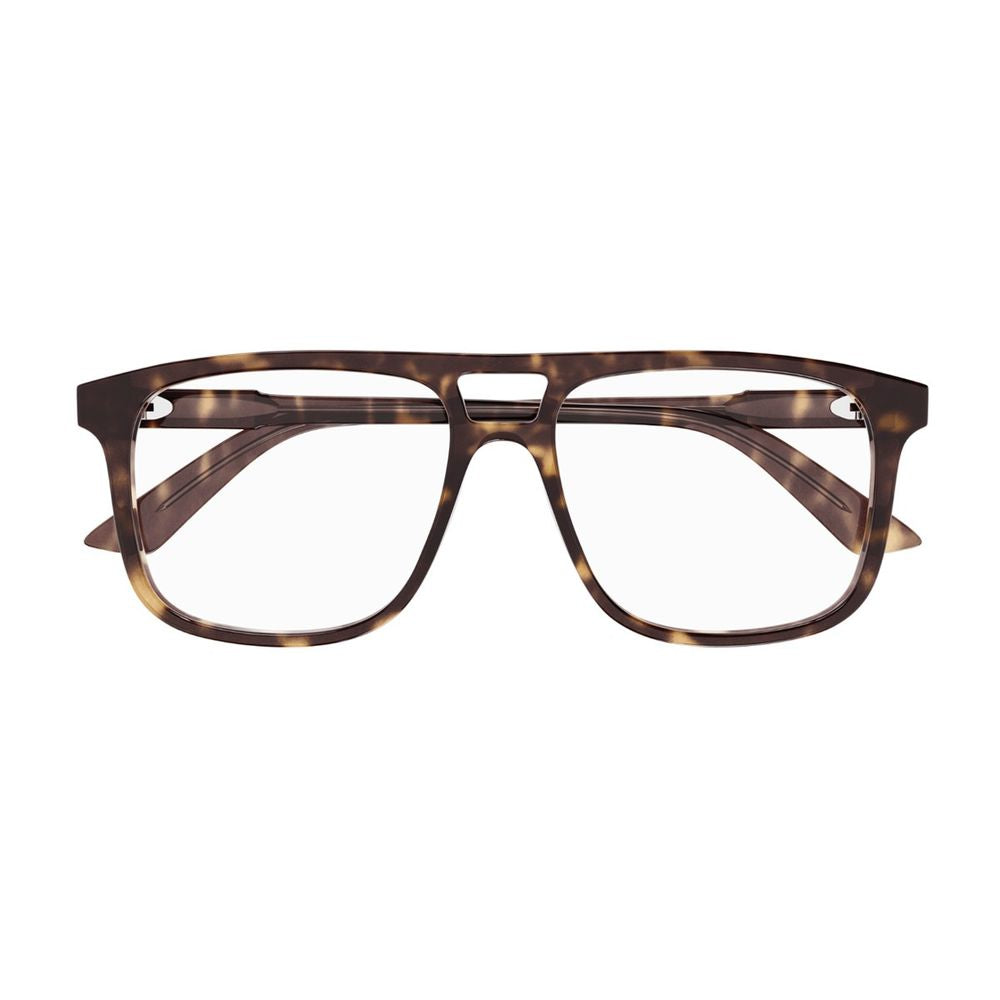 Gg1035O Institutional Logo Line Square Havana Acetate Optical Glasses