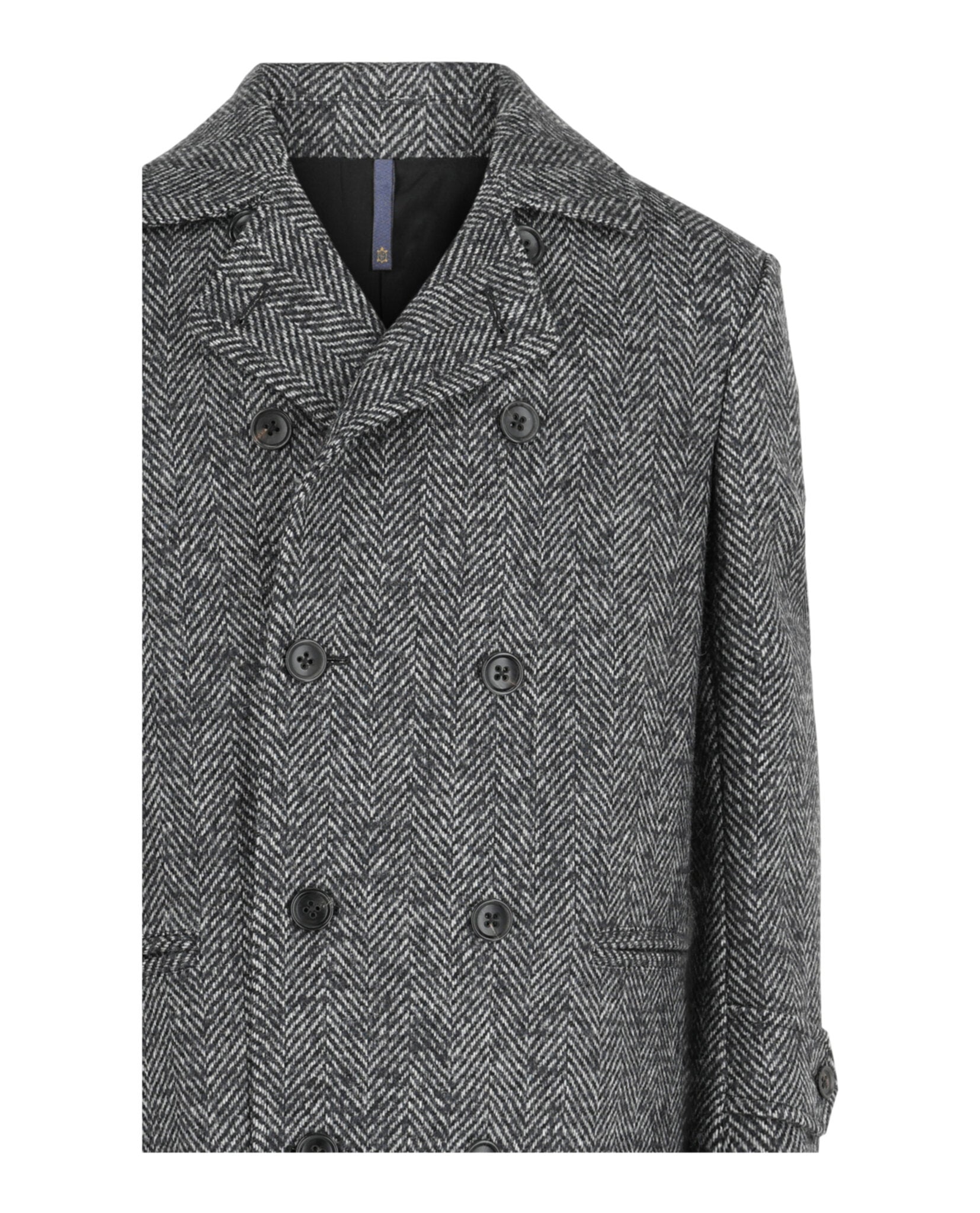 Monterdoro Herringbone Double-Breasted Coat