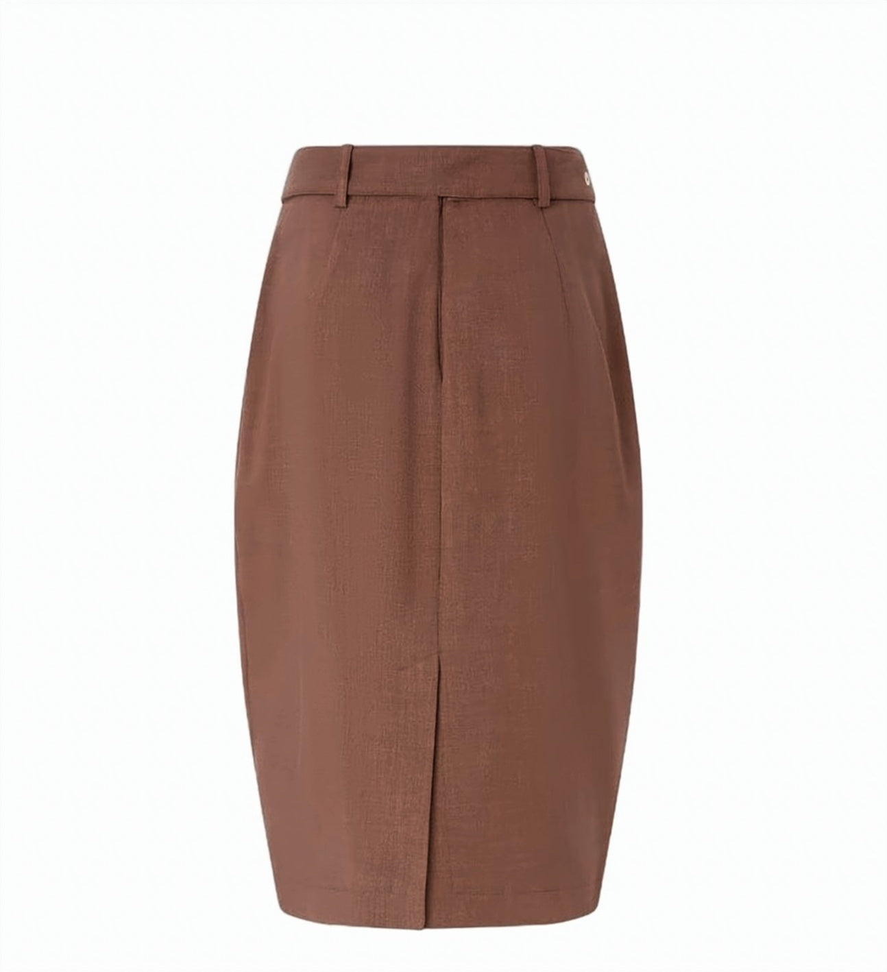 Edwena Linen Effect Midi Skirt