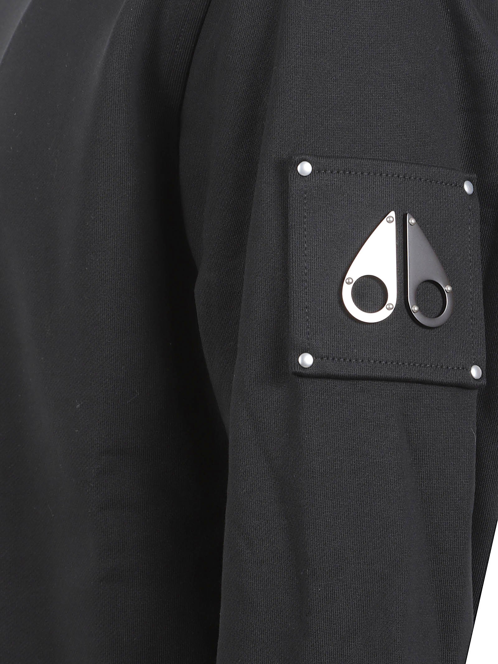 Minimalist Black Cotton Sweater with Ribbed Detailing
