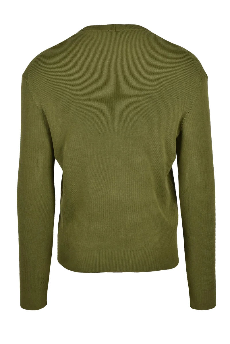 V-Neck Cardigan - Green