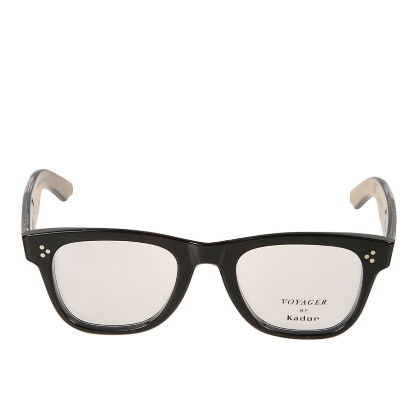 Voyager 23 Rectangular Frame Sunglasses with Metallic Accents