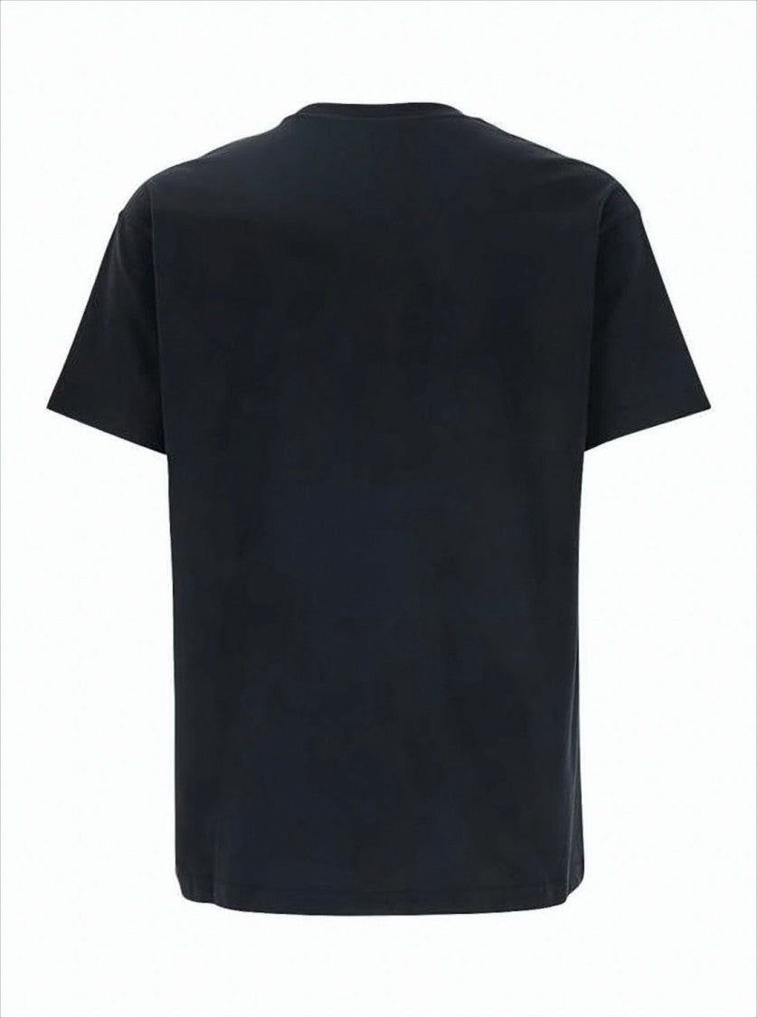 Relaxed-Fit Black T-Shirt with Abstract Graphic Print