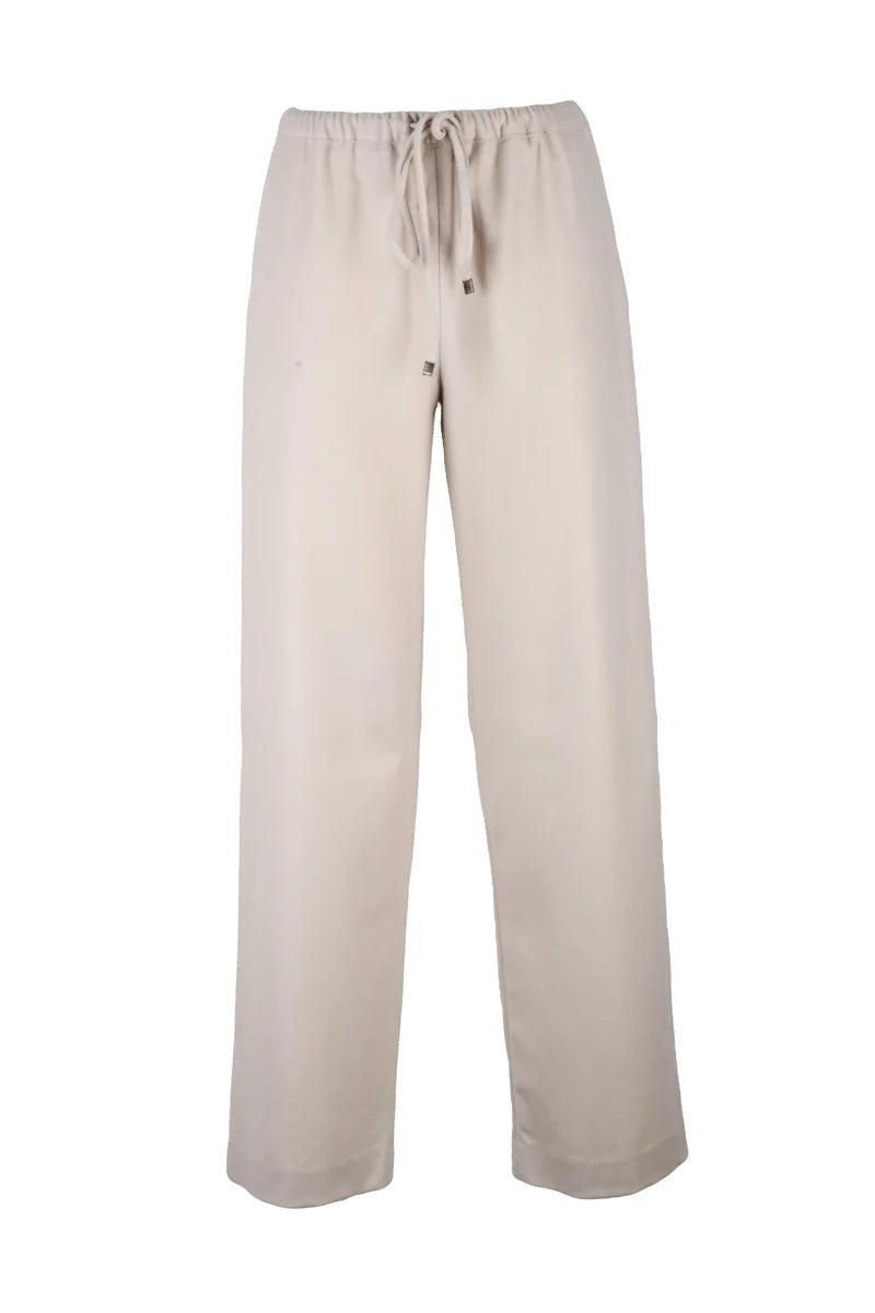 Relaxed Fit Beige Trousers