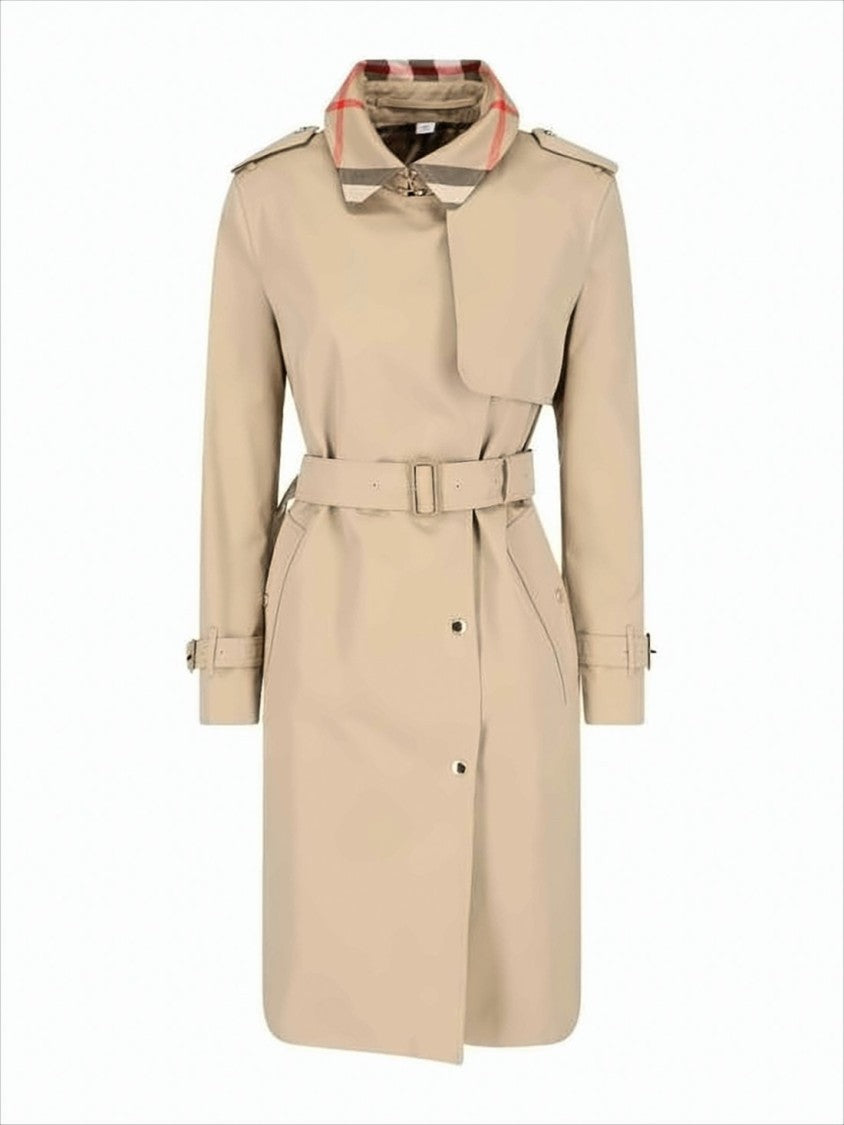 Classic Trench Coat With Belted Waist