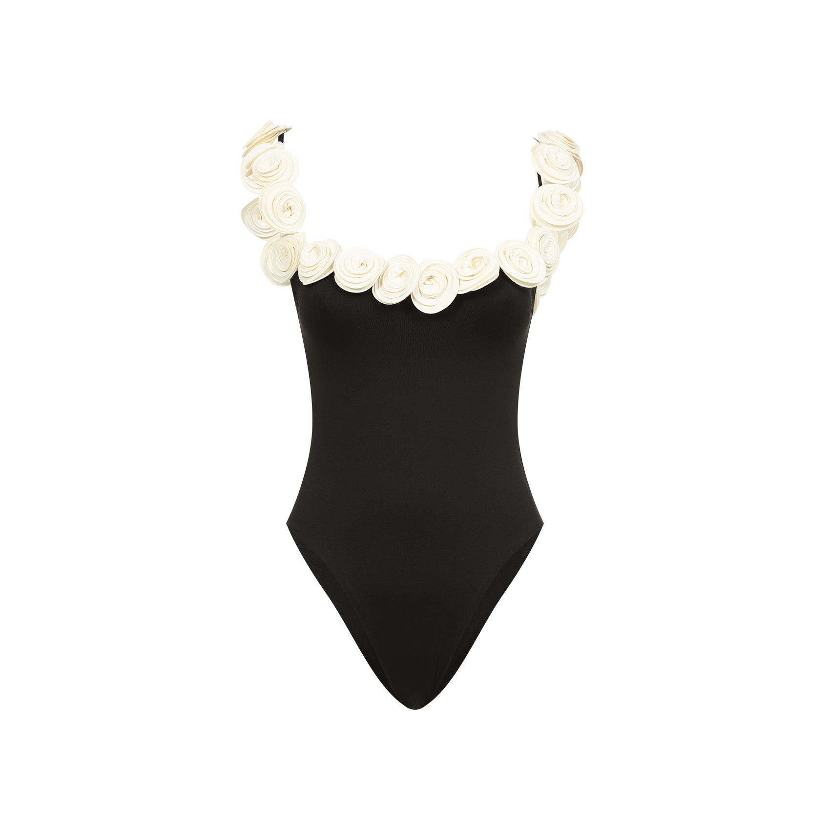 Swimwear With Decorative Rosettes And Flattering Fit