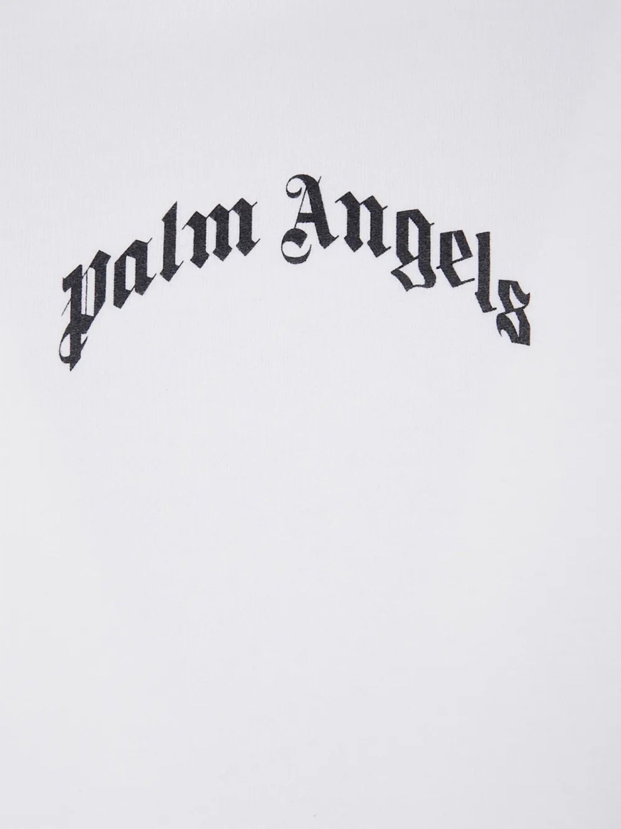White Gothic Print Hooded Cotton Sweatshirt