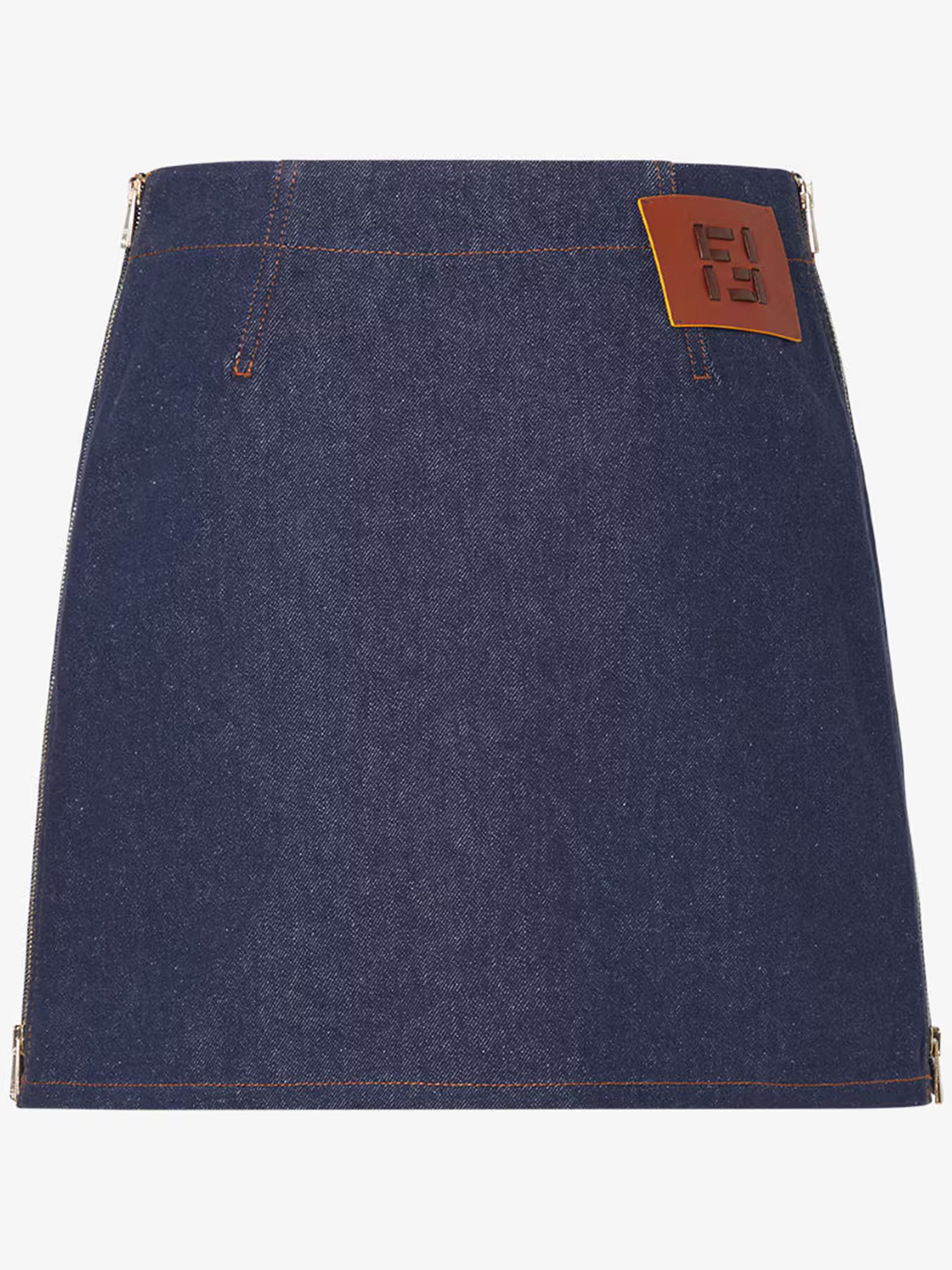 FF Reverse Den Indigo Denim Mini Skirt