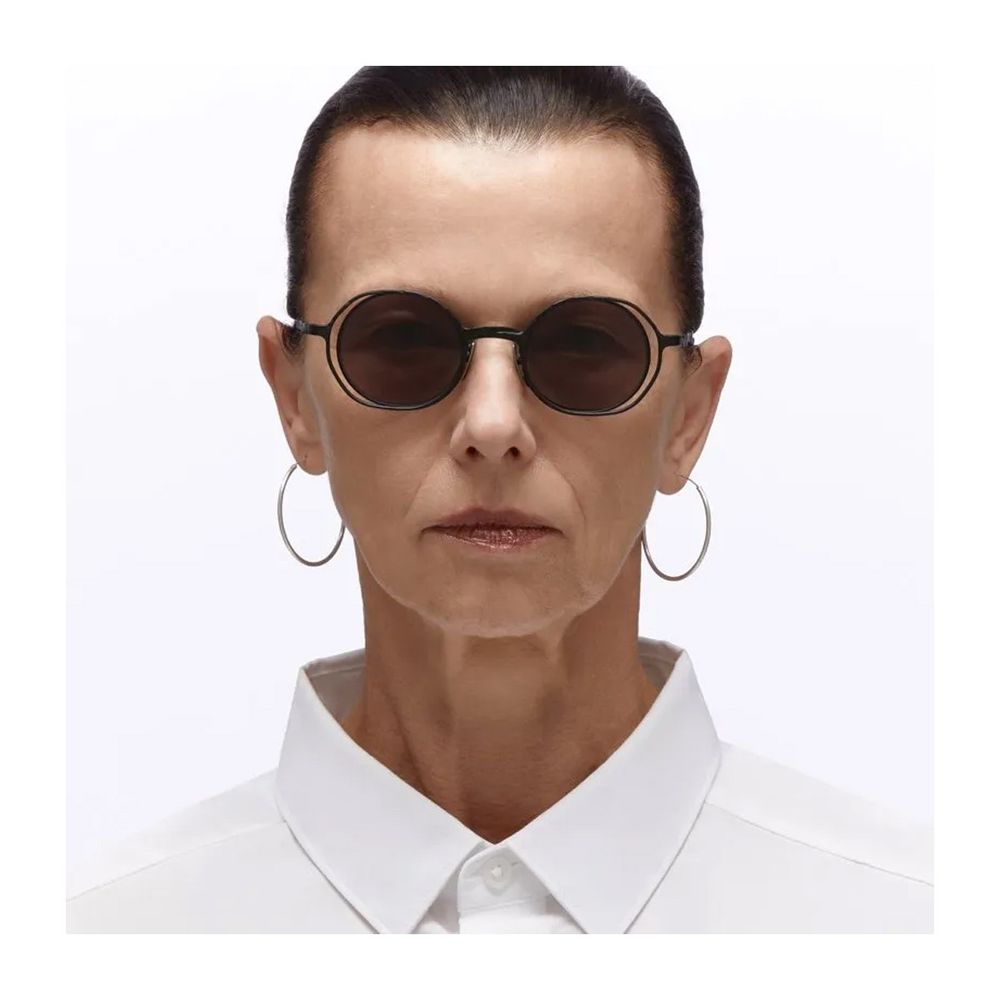 Mask H11 Round Sculpted Metal Sunglasses