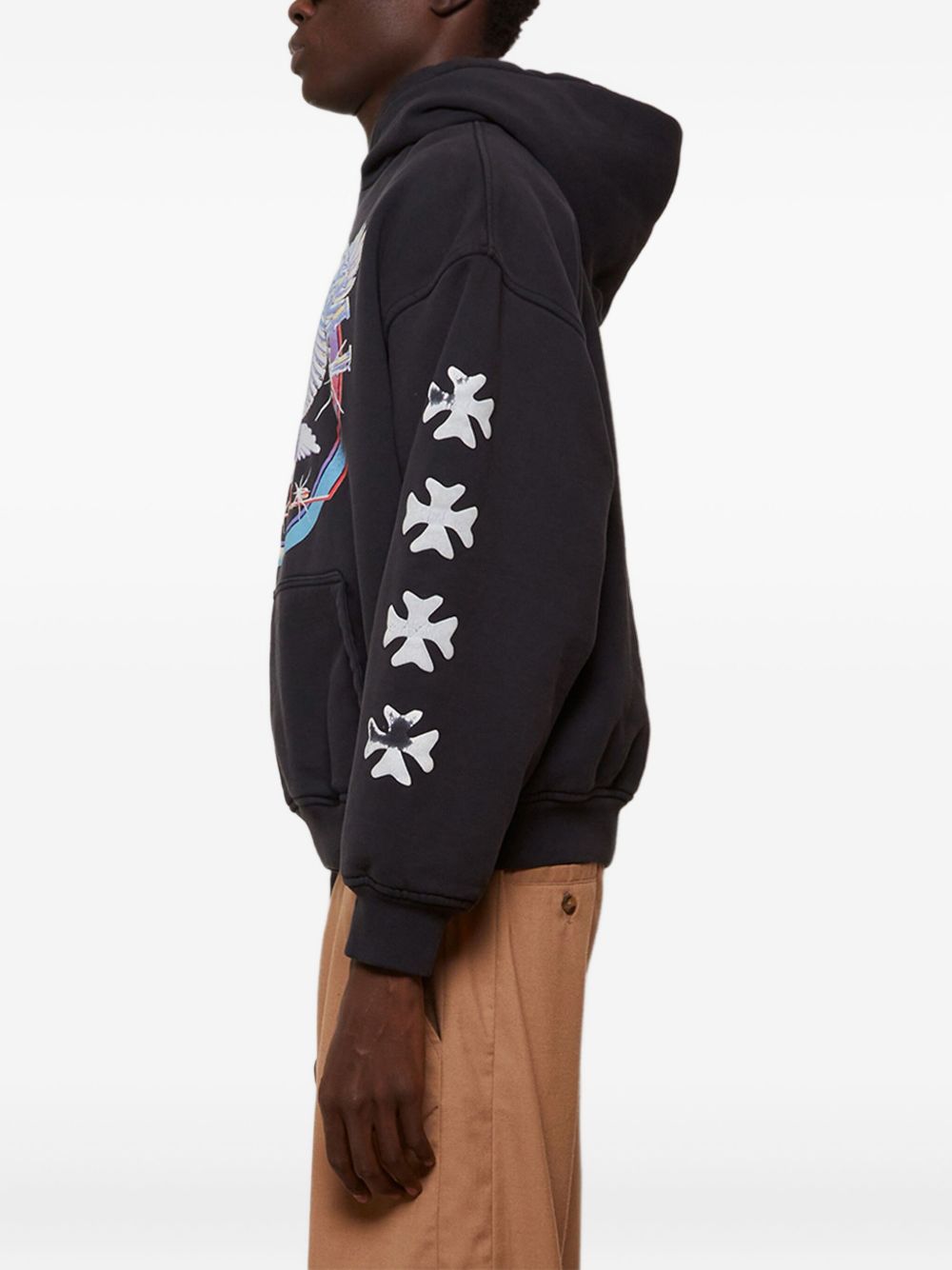Relaxed-Fit Graphic Hooded Sweatshirt