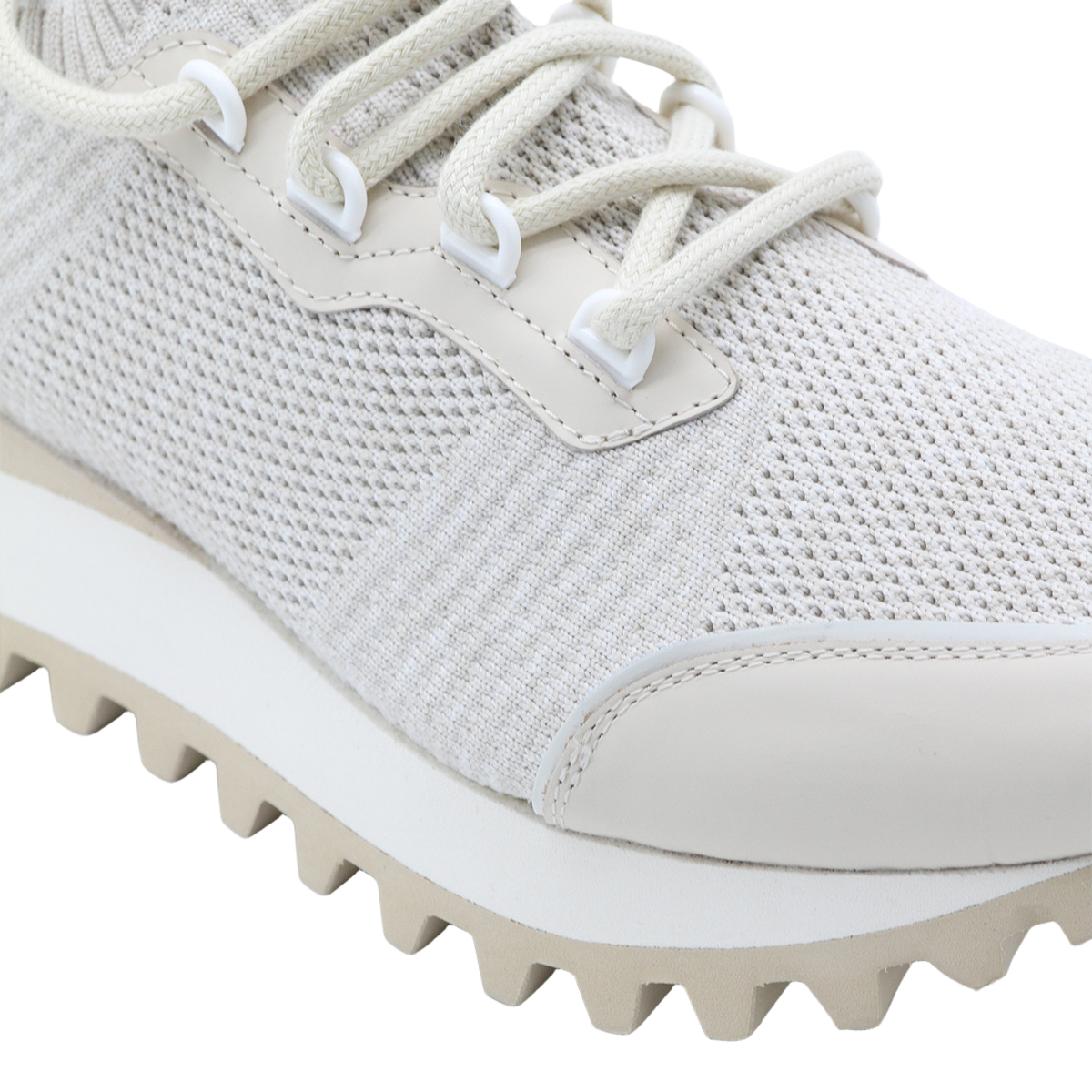 Sand-toned Sneakers with Refined Detailing
