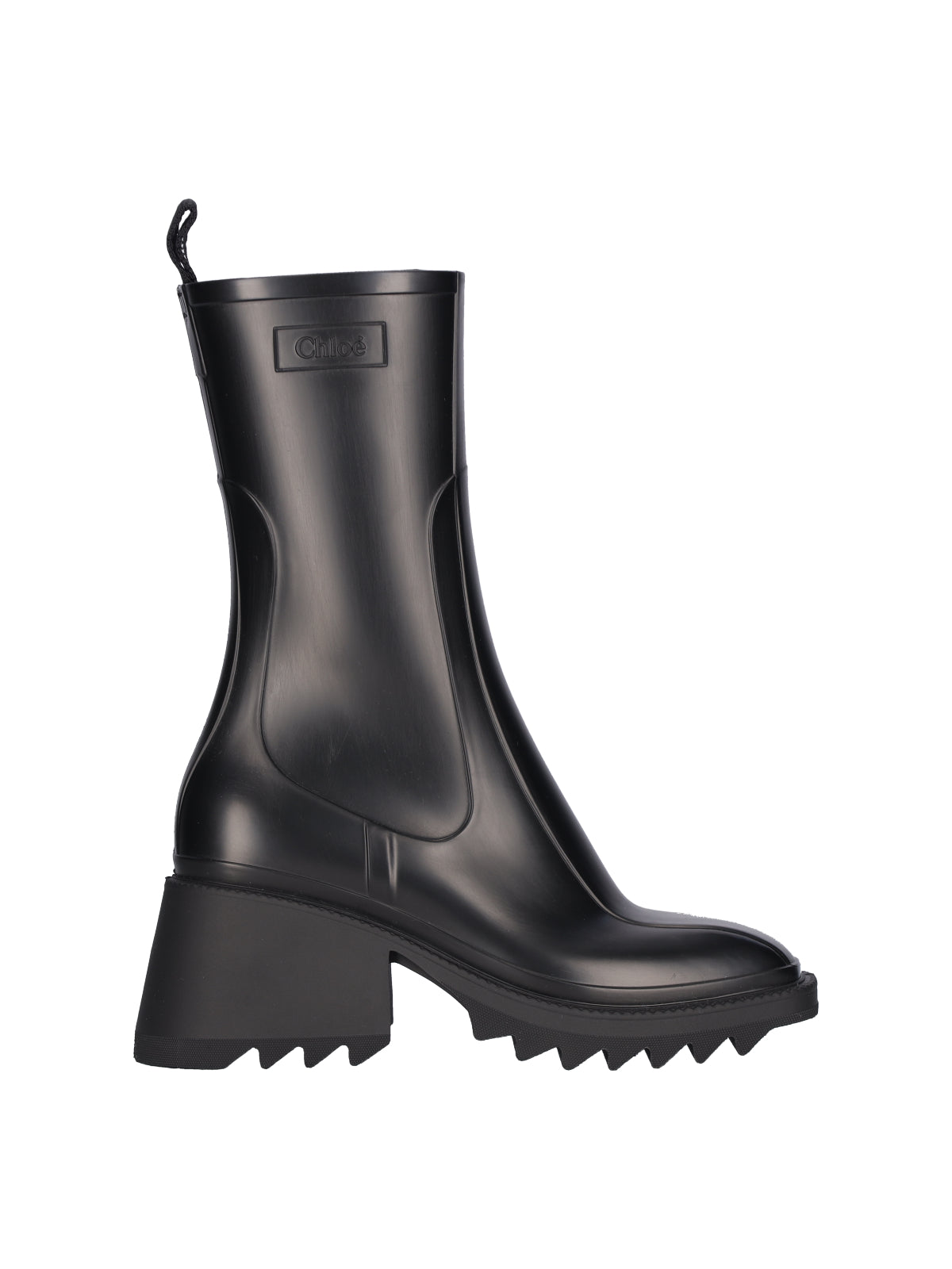 "Betty" Waterproof Boots, In Black Rubber