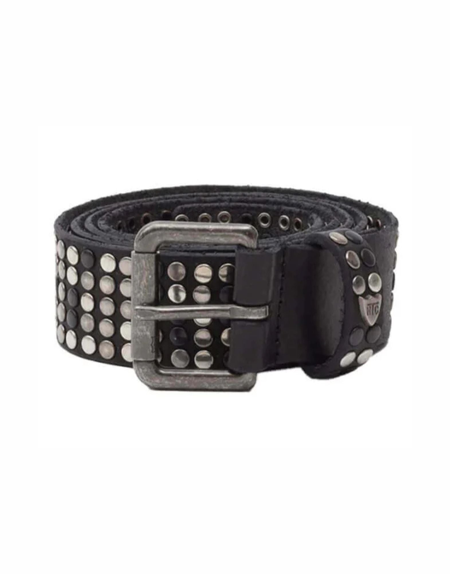 5.000 Studs Belt Black Leather Studded Belt