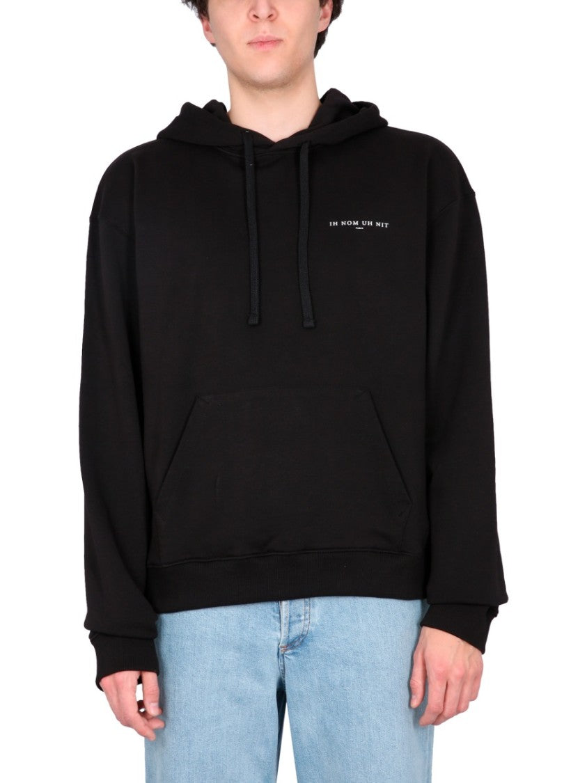 Graphic Print Black Sweatshirt