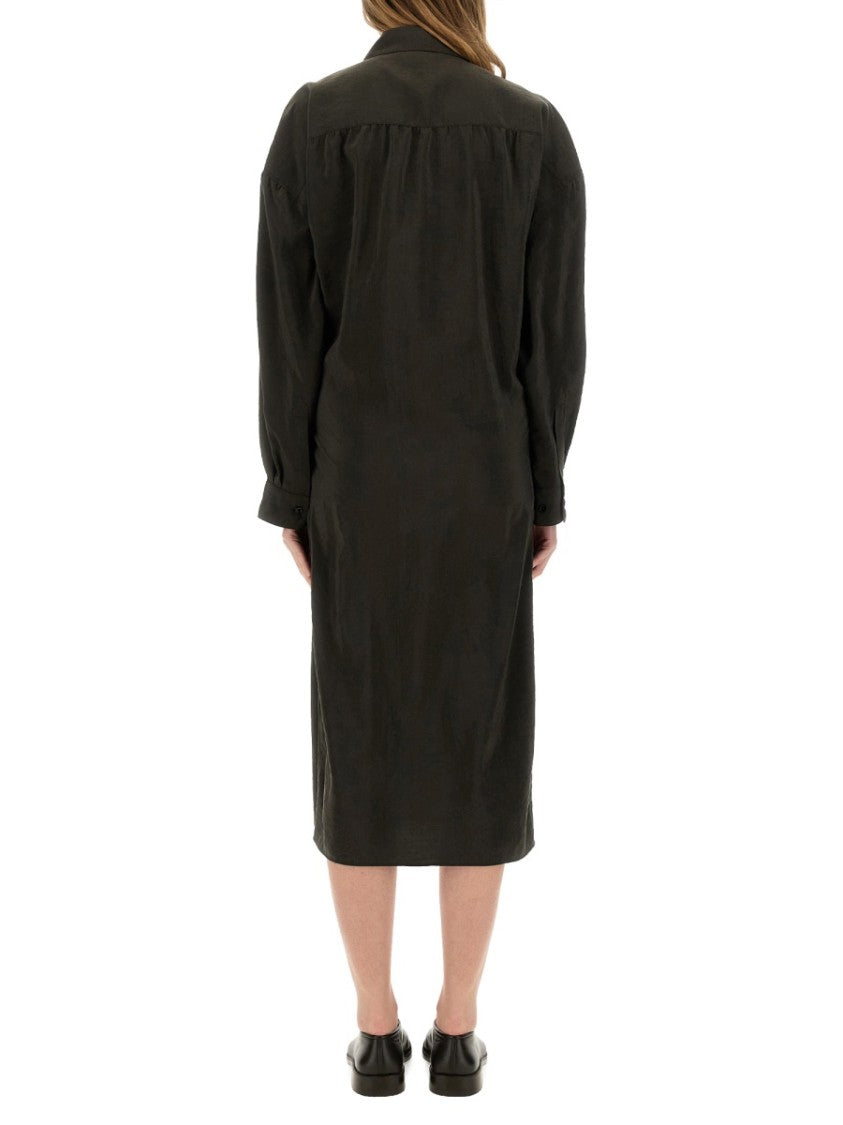 "Straight Collar Twisted" Dress