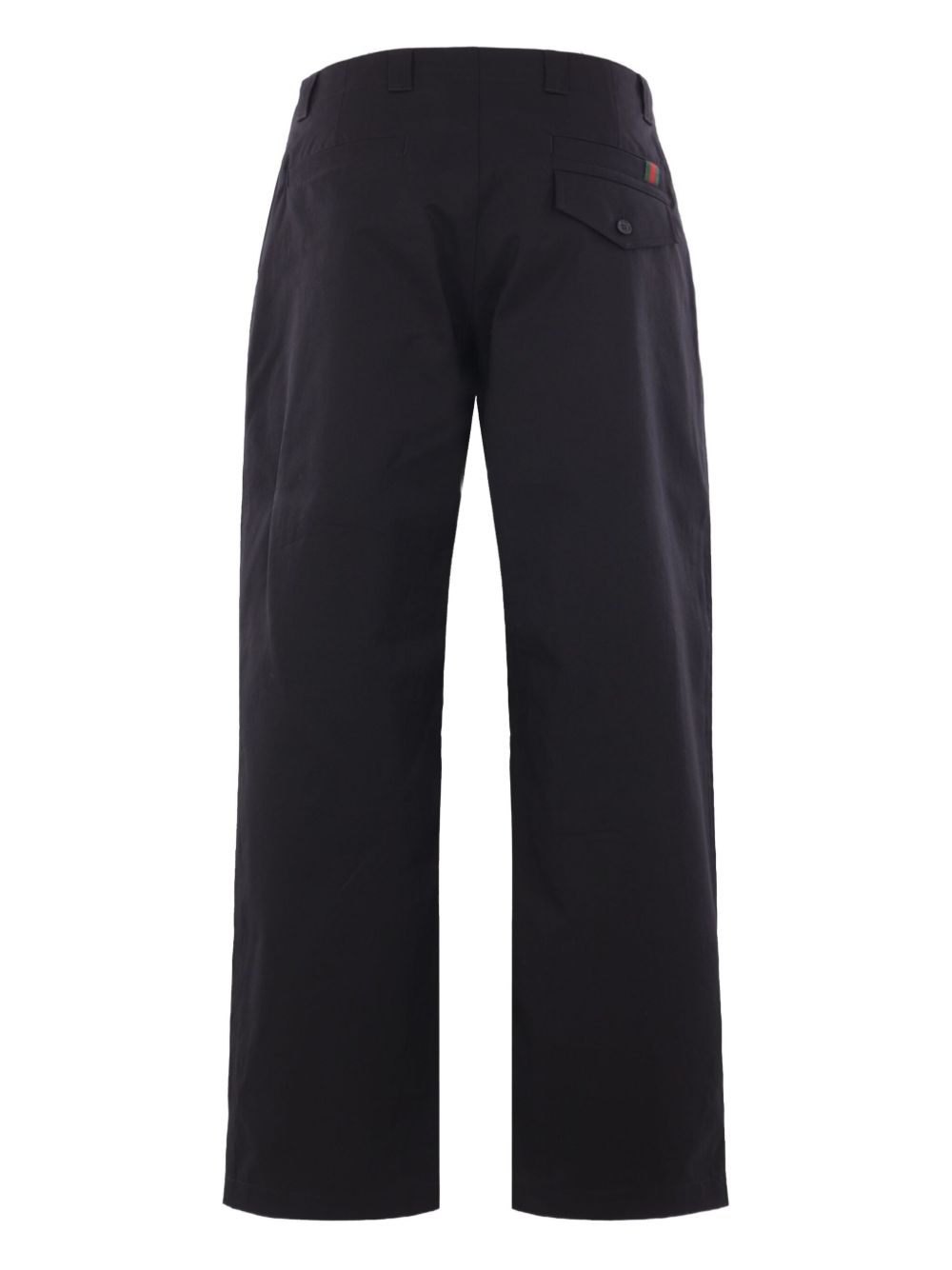 Straight-Leg Trousers With Minimalist Design And Functional Pocket