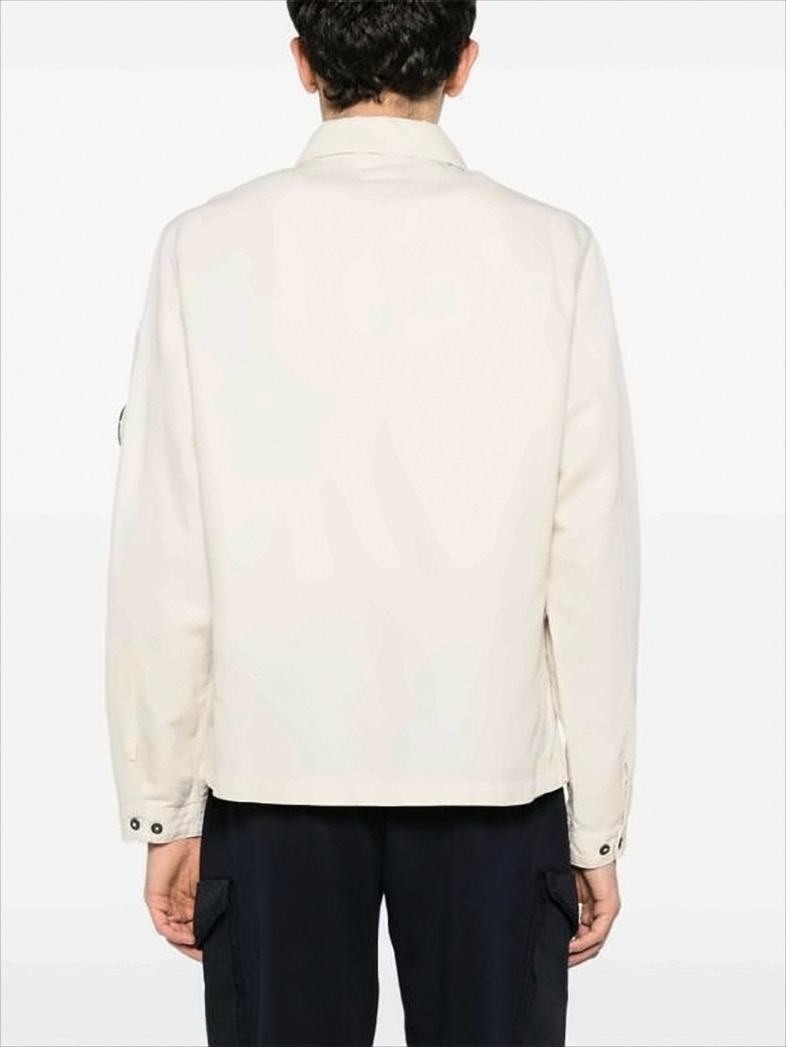 Relaxed Fit Long-Sleeve Shirt with Button-Up Front