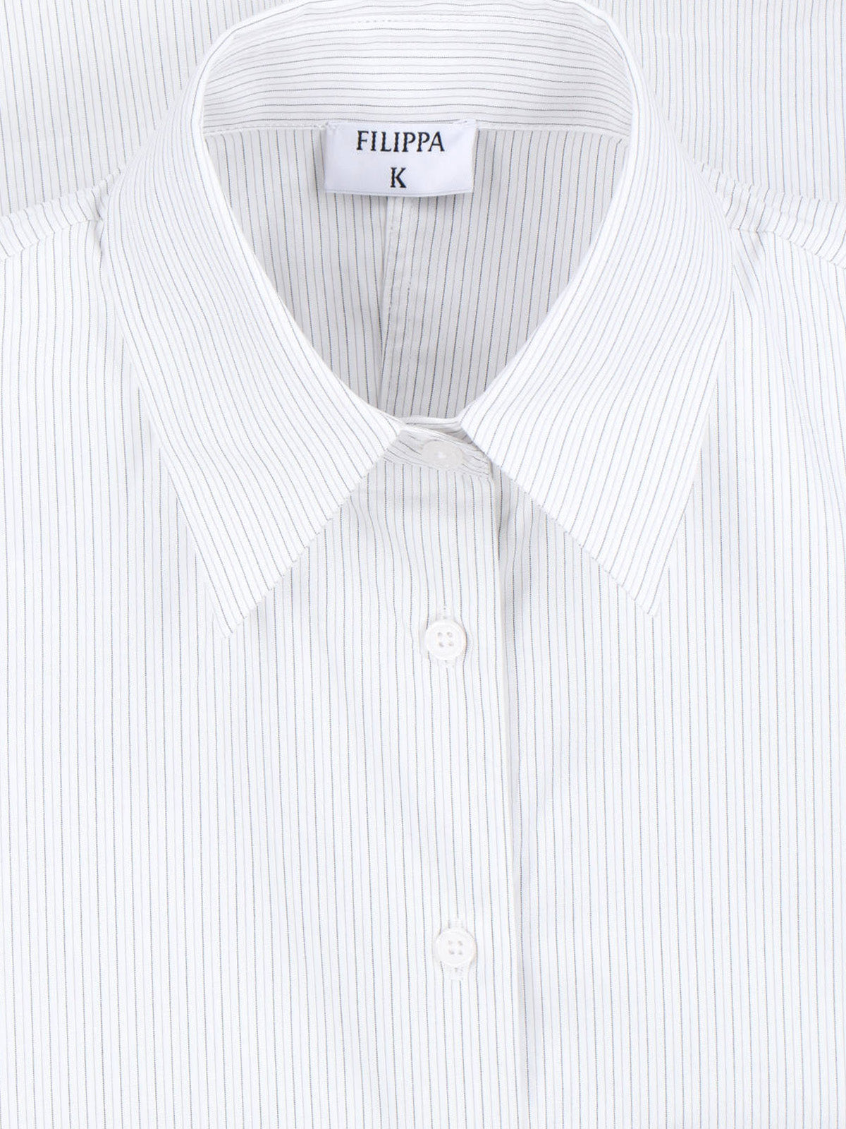 White Hourglass Striped Cotton Formal Shirt
