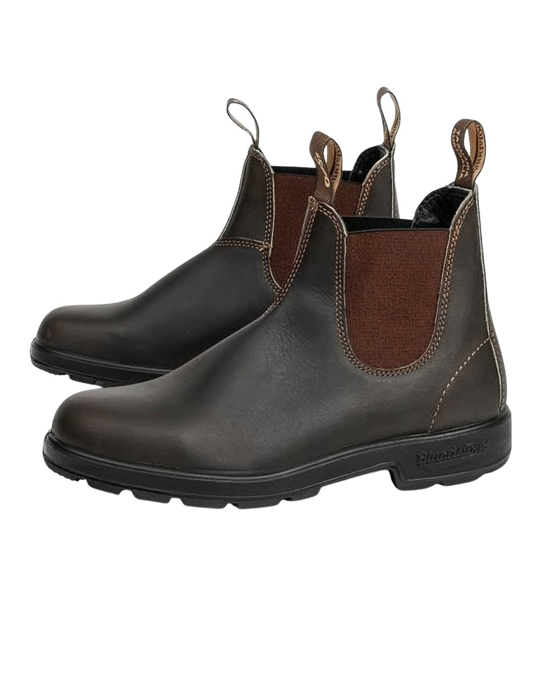 Brown Cowhide Leather Ankle Boots