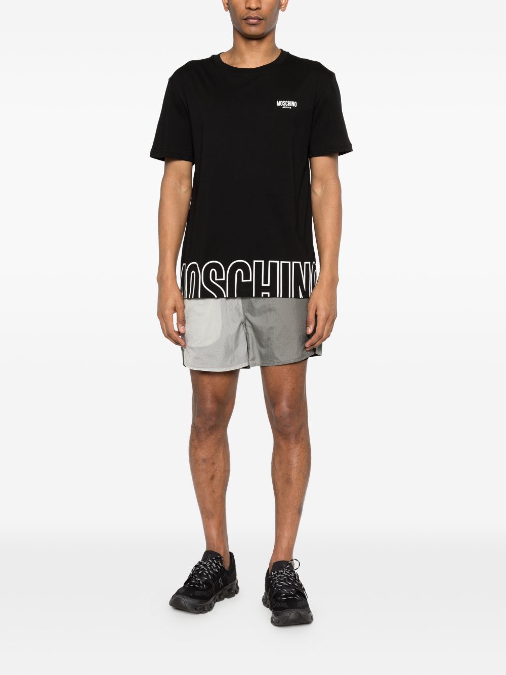 Black Cotton Logo T-Shirt