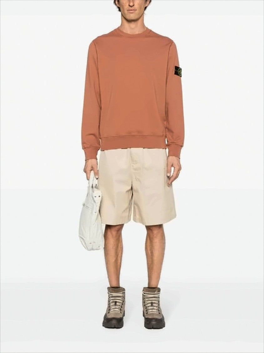 Long-Sleeve Sweatshirt with Compass Logo Patch