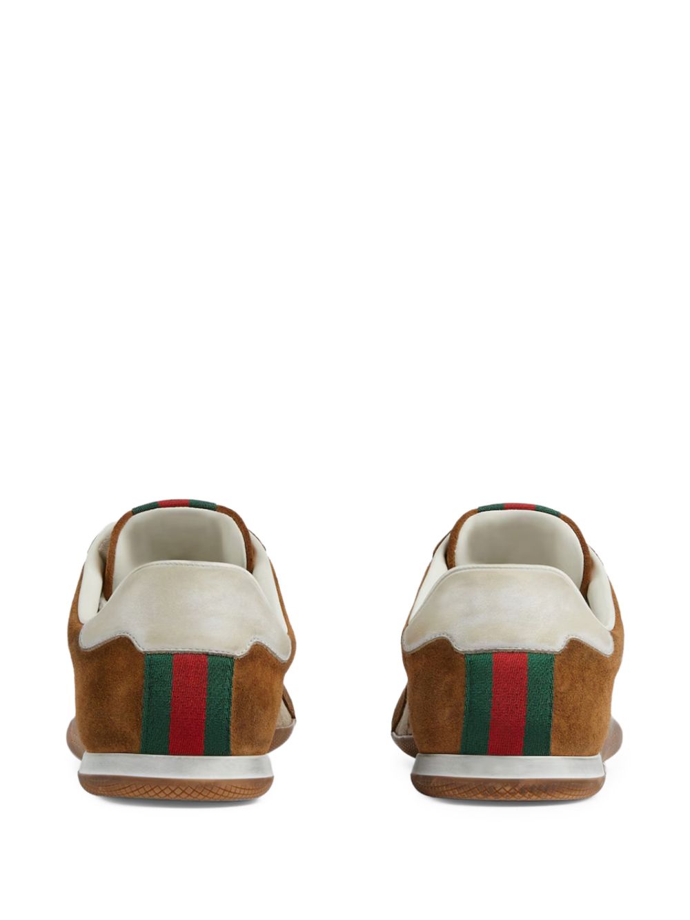 Monogram-Patterned Suede And Fabric Flat Shoes