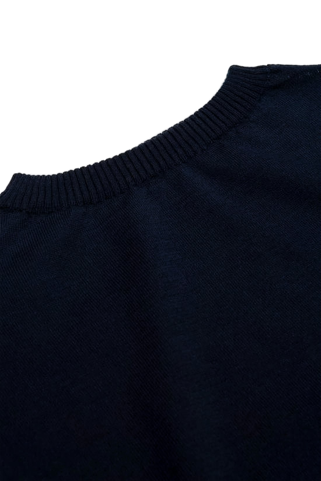 Crewneck Sweater in Deep Navy Merino Wool