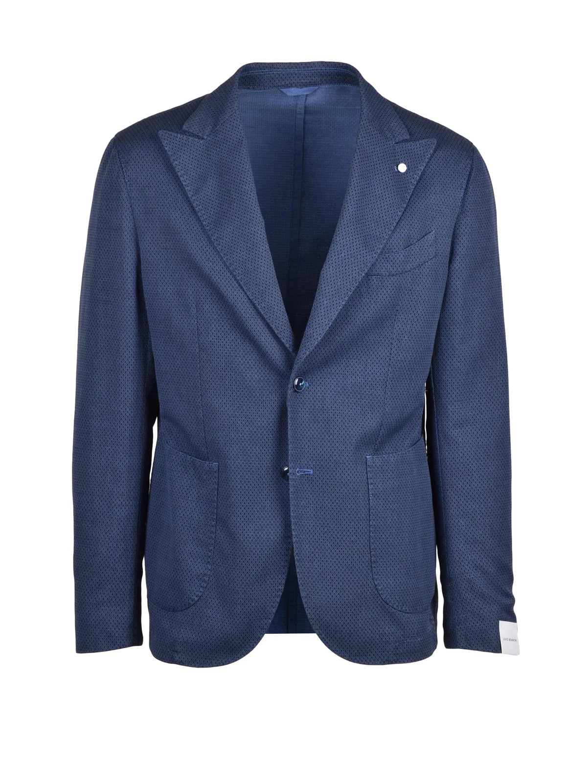 Cotton Linen Mohair Jacket - Blue