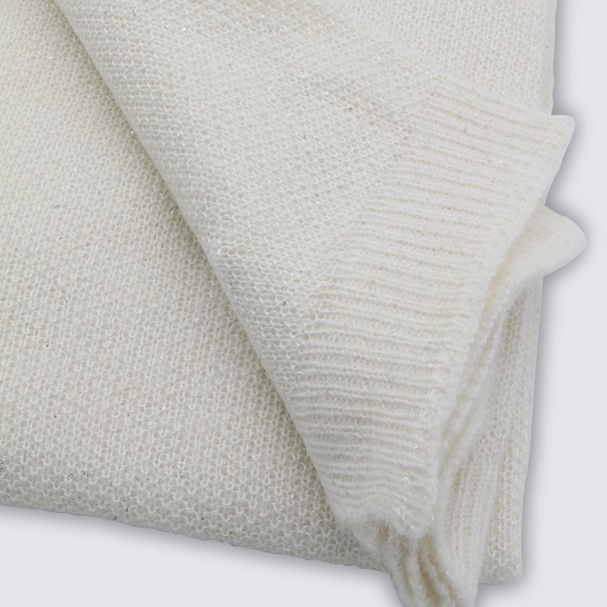 White Sparkling Scarf