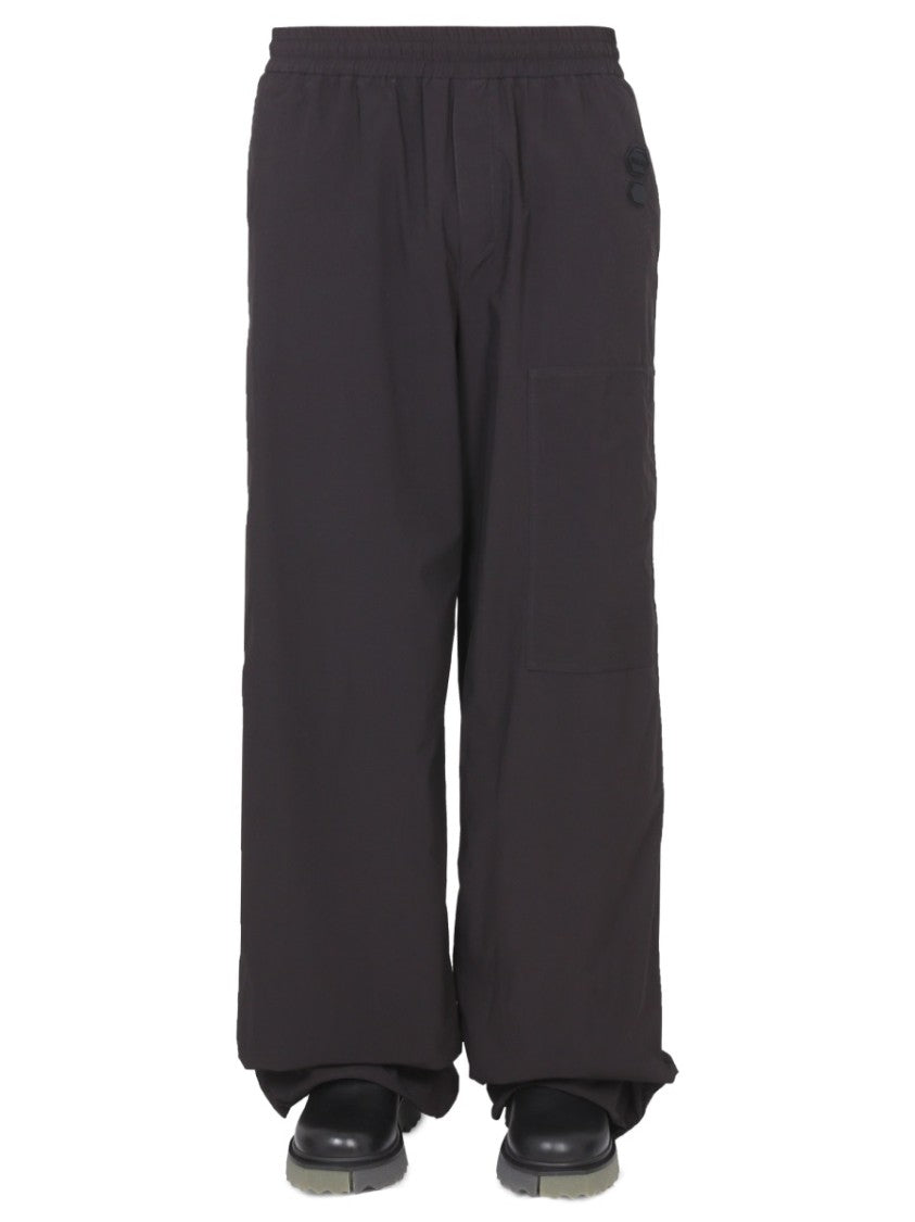 Relaxed Fit Wide-Leg Pants