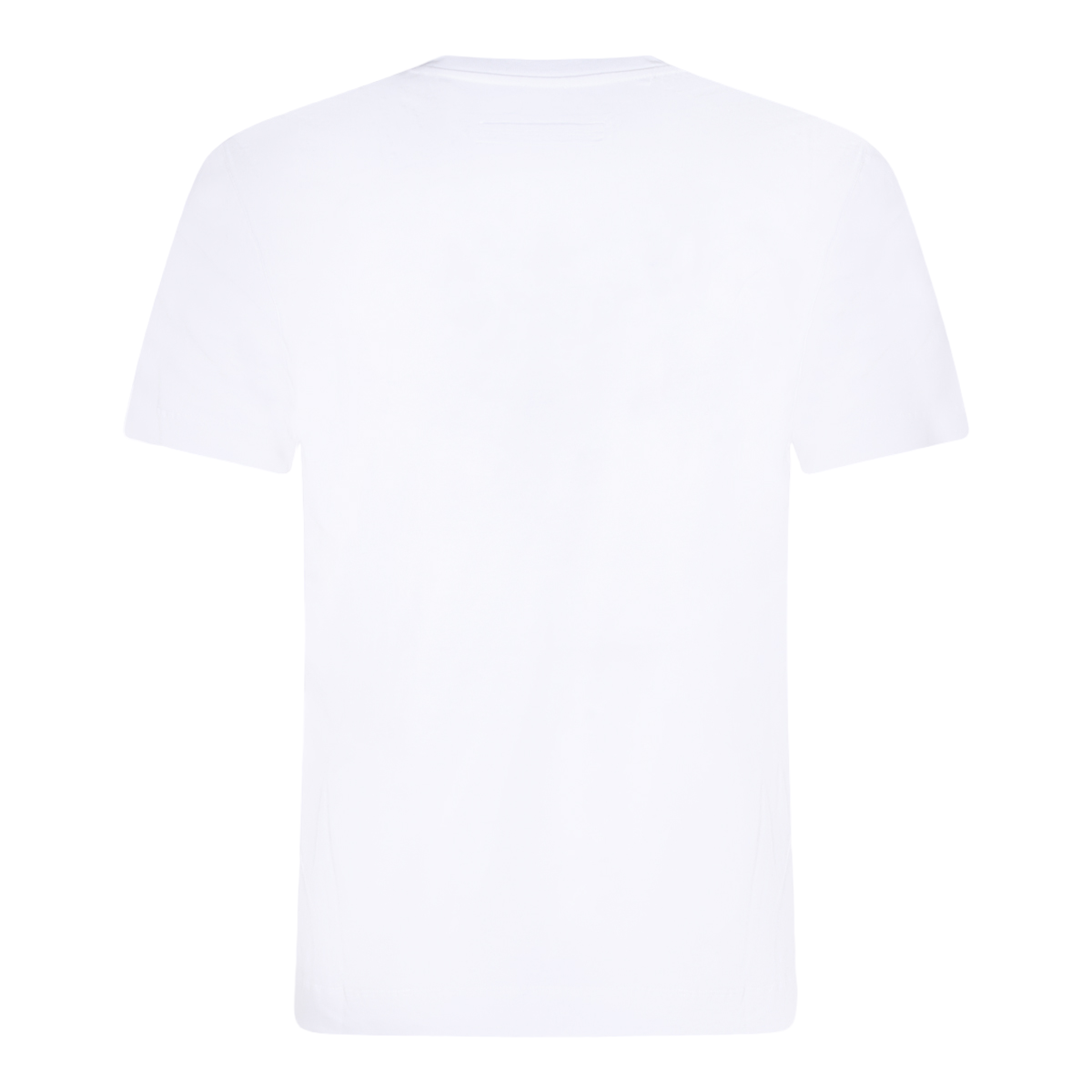 Short-Sleeve White T-Shirt with Crew Neckline and