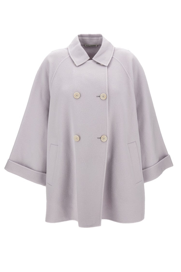 Classic Grey Coat With Refined Silhouette