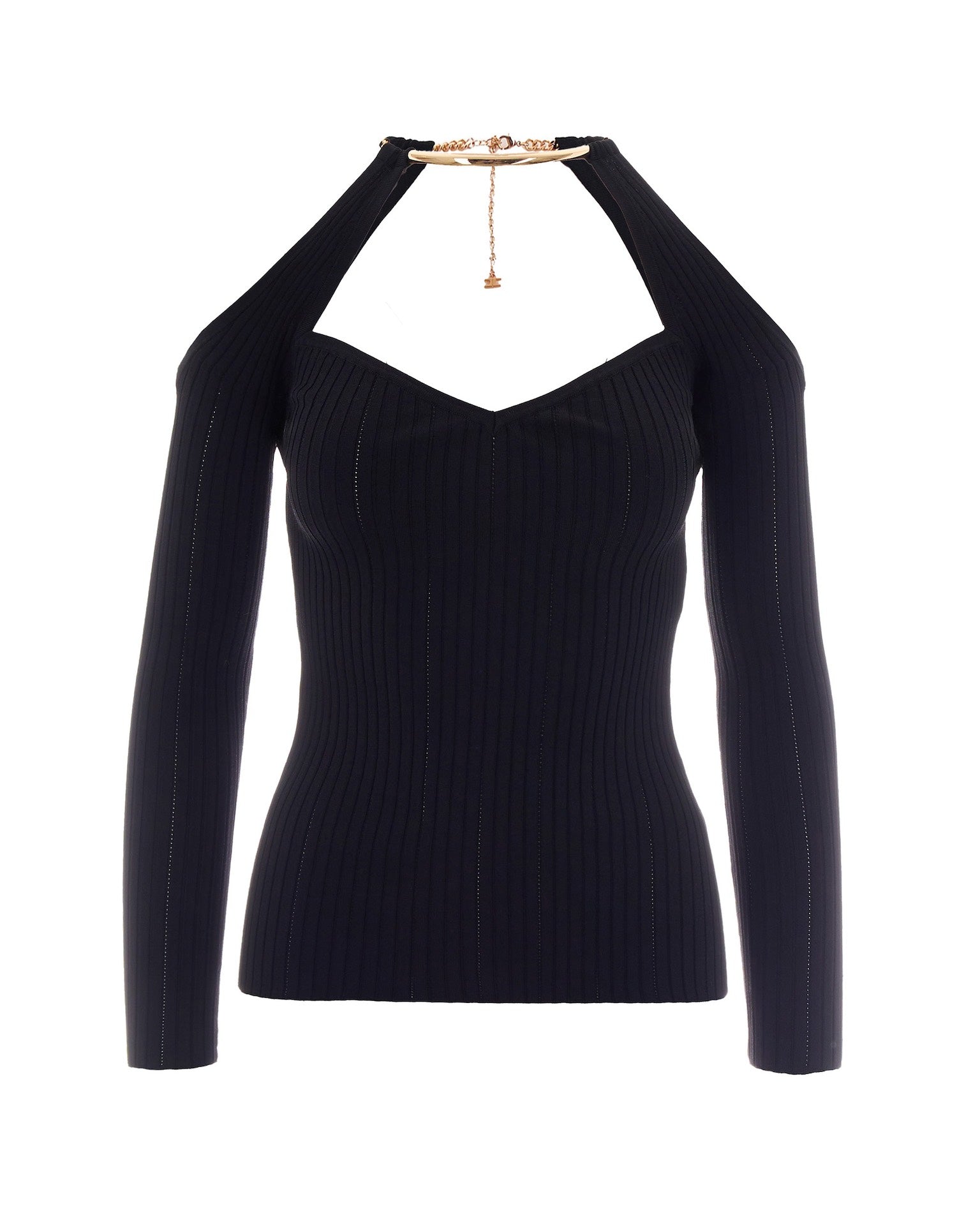 Knitted Top with Jewel