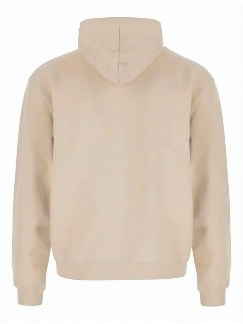 Relaxed Fit Cotton Hoodie with Subtle Patch Detail