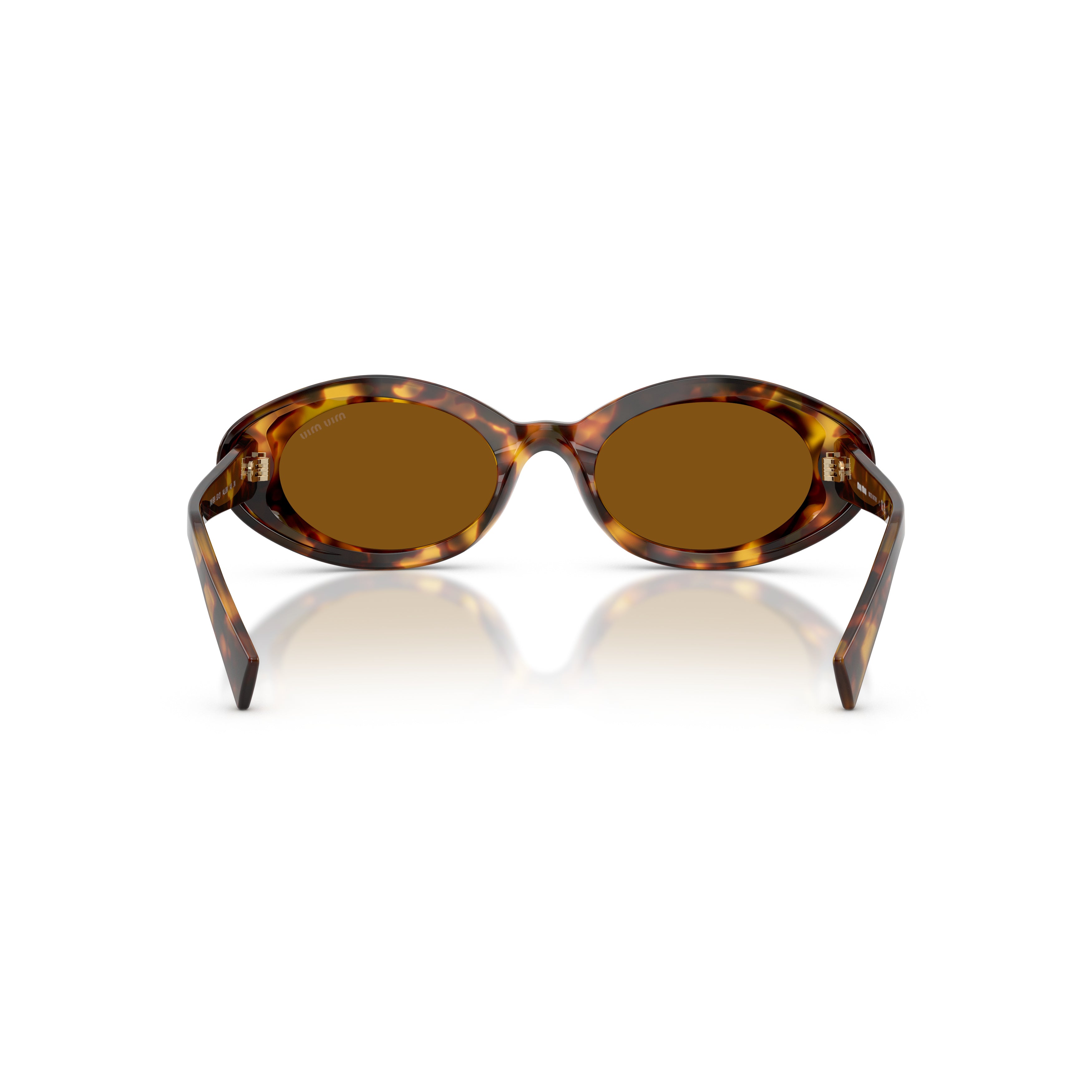 0mu B09s Tortoiseshell Acetate Oval Sunglasses