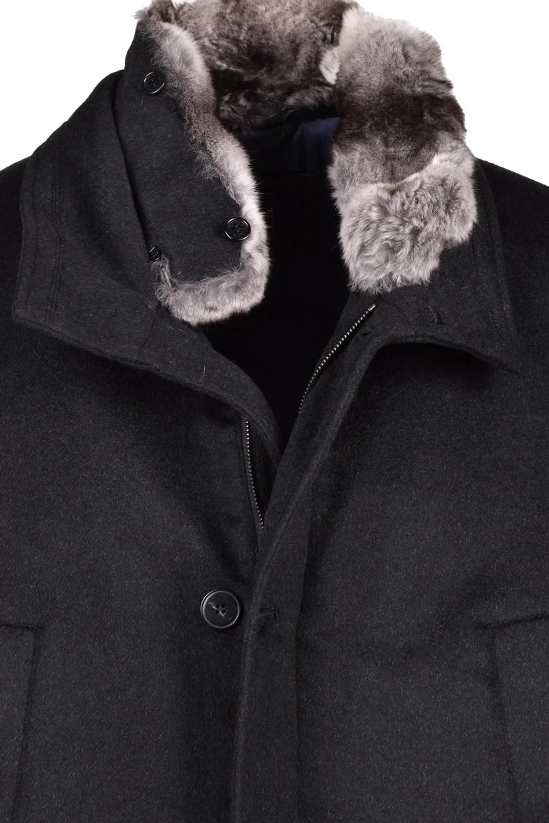 Parka Cashmere Fur - Black