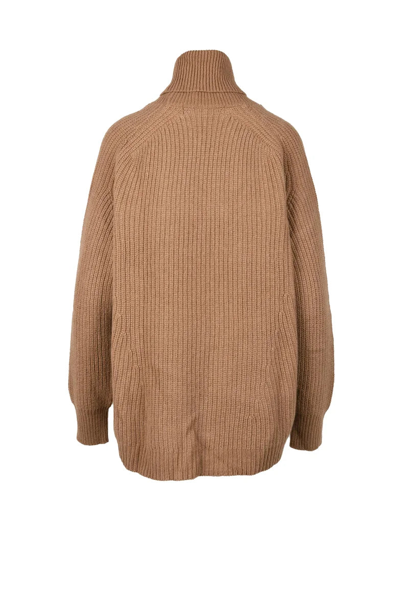 Turtleneck Sweater - Brown