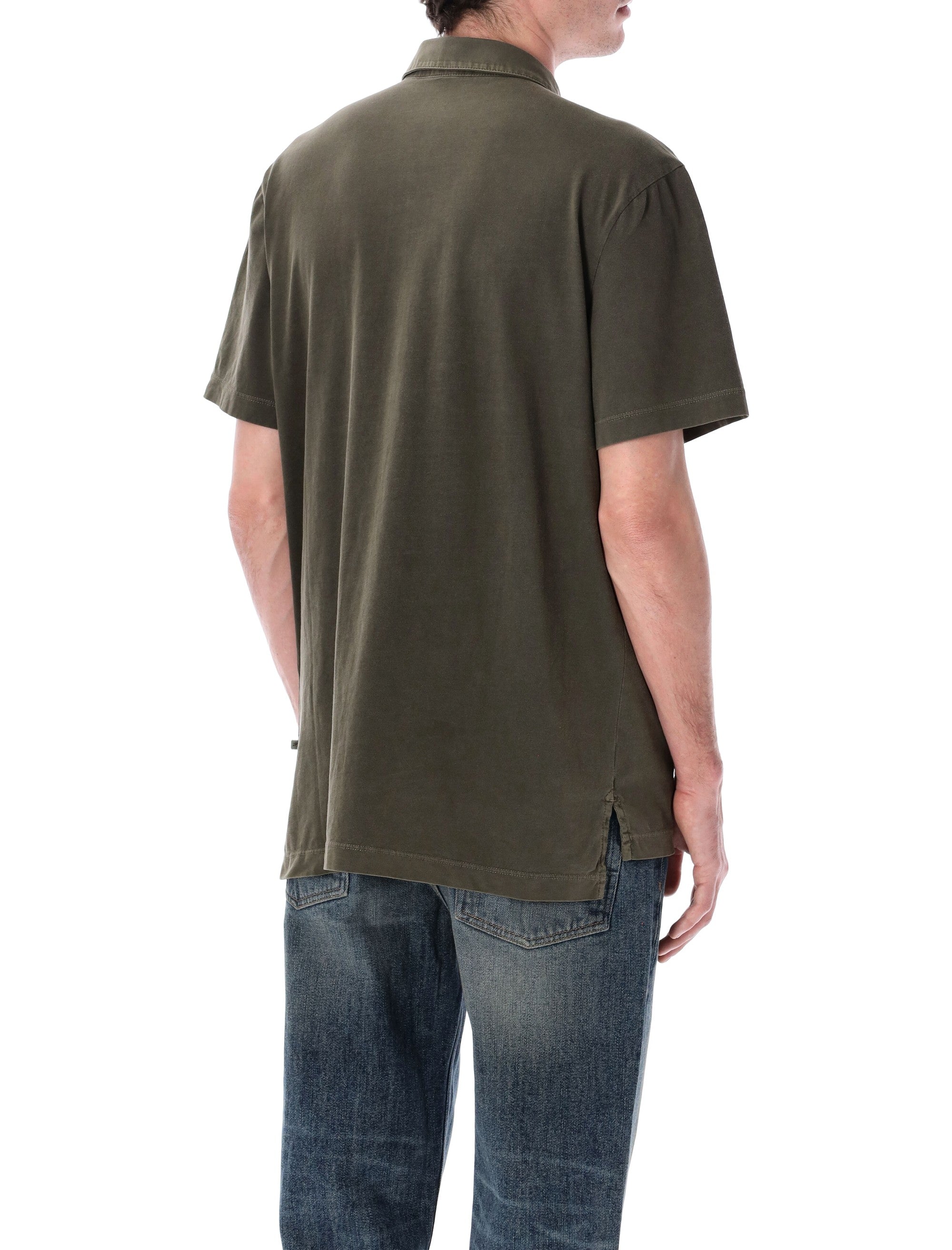 Sueded Cotton Polo