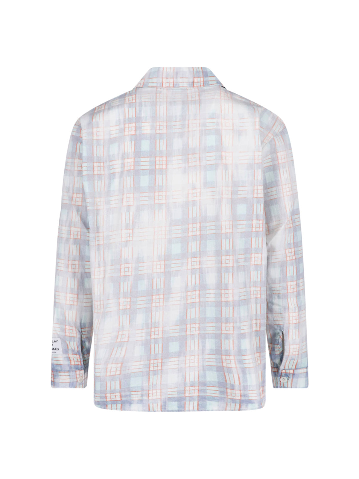 Blue Pastel Plaid Relaxed Fit Shirt