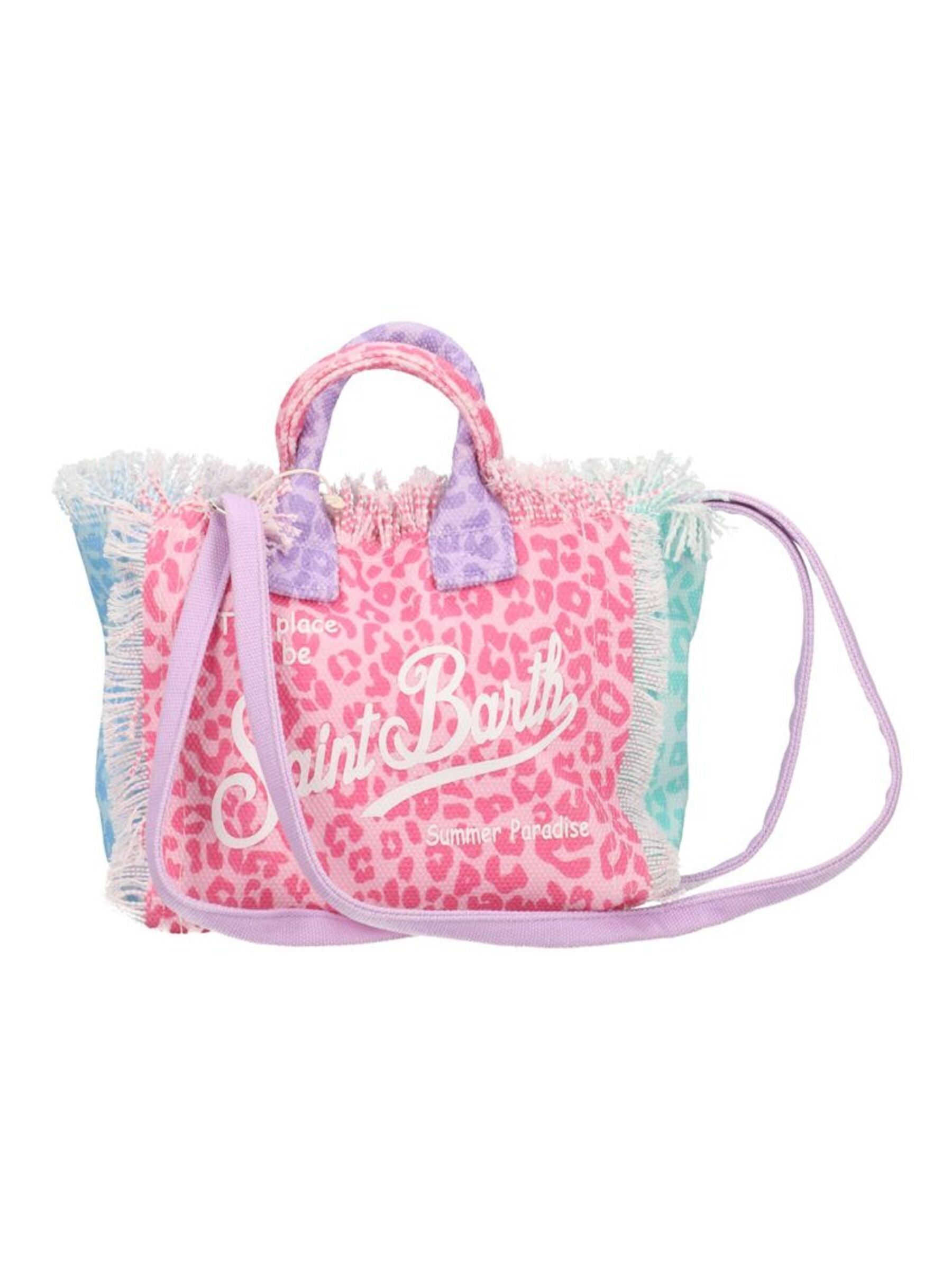 Pastel Leopard Print Rectangular Tote Bag