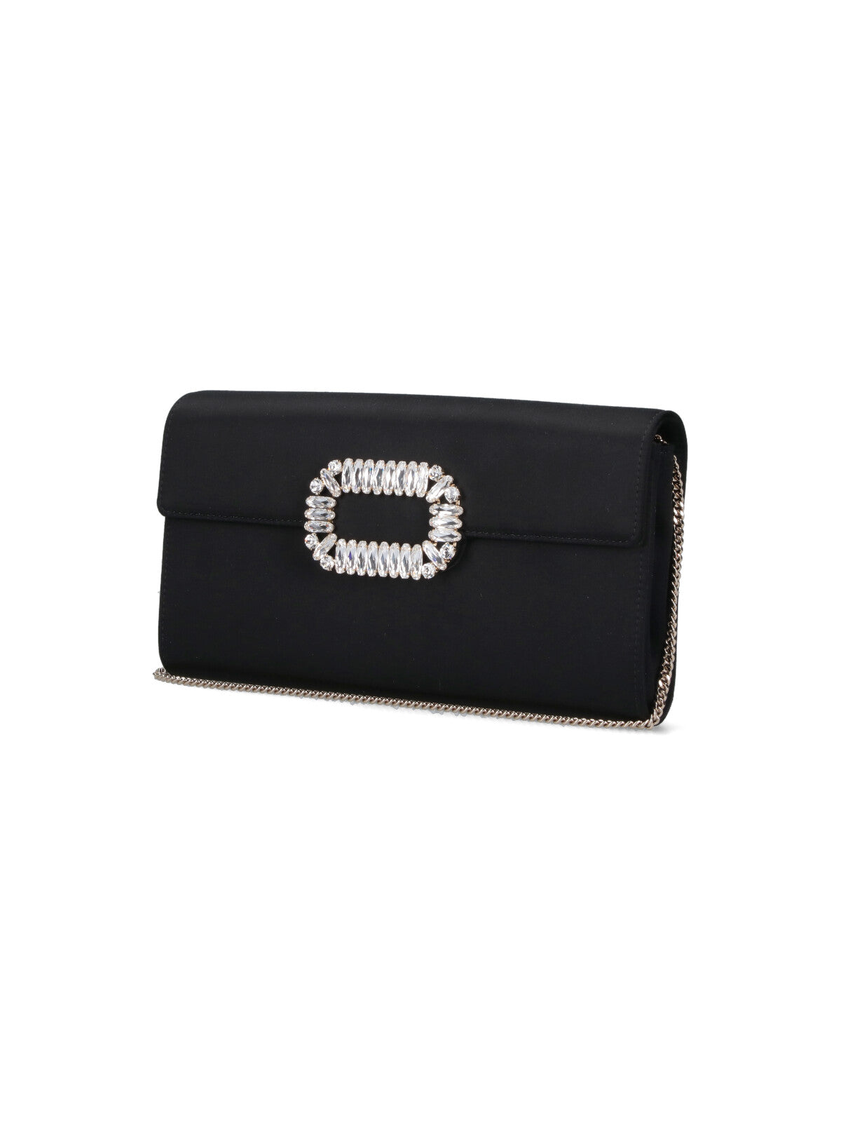 Rectangular Pouch With Gold Chain
