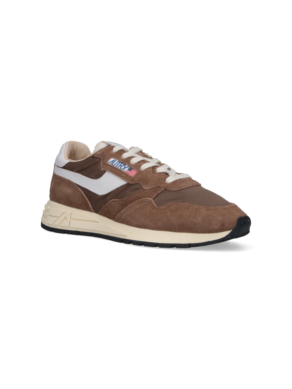 Brown Leather Sneakers With Timeless Design