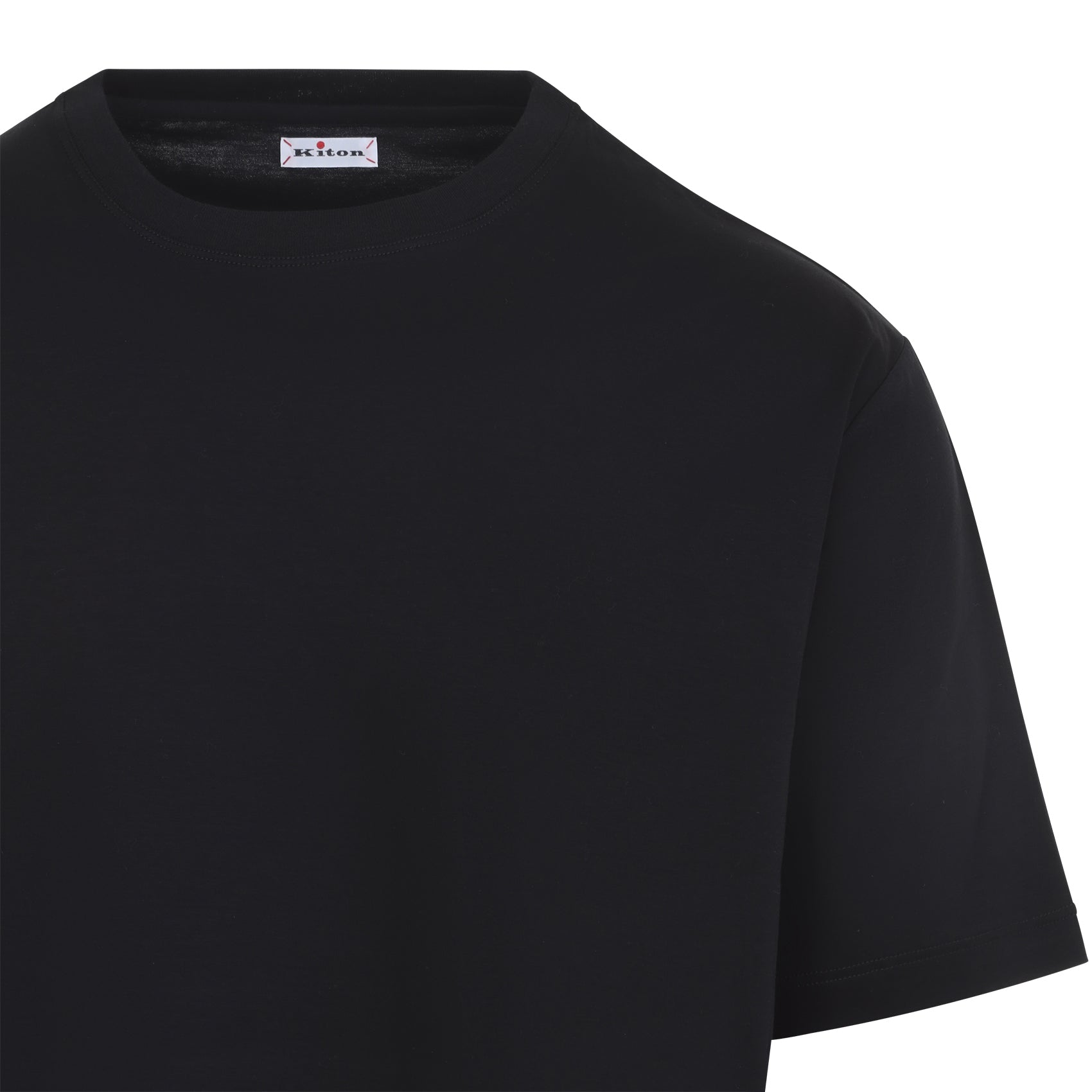 Black Crew Neck T-Shirt in Cotton