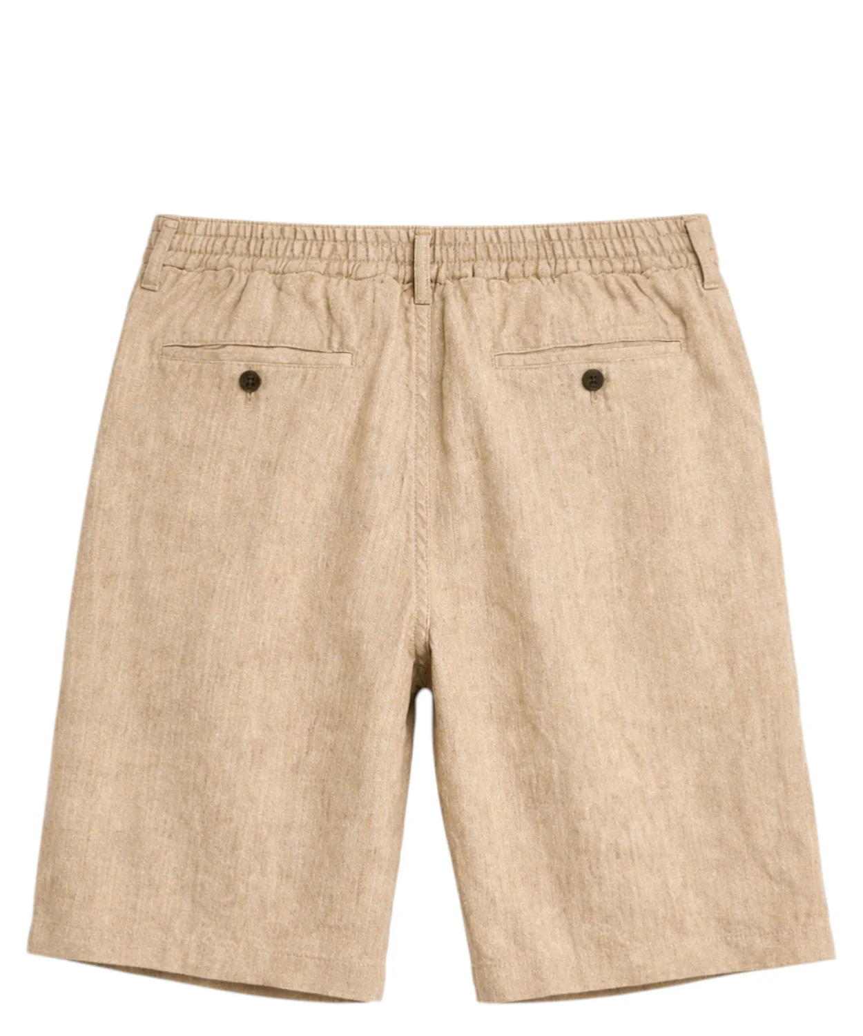 Tailored Flat Front Shorts with Button Closure