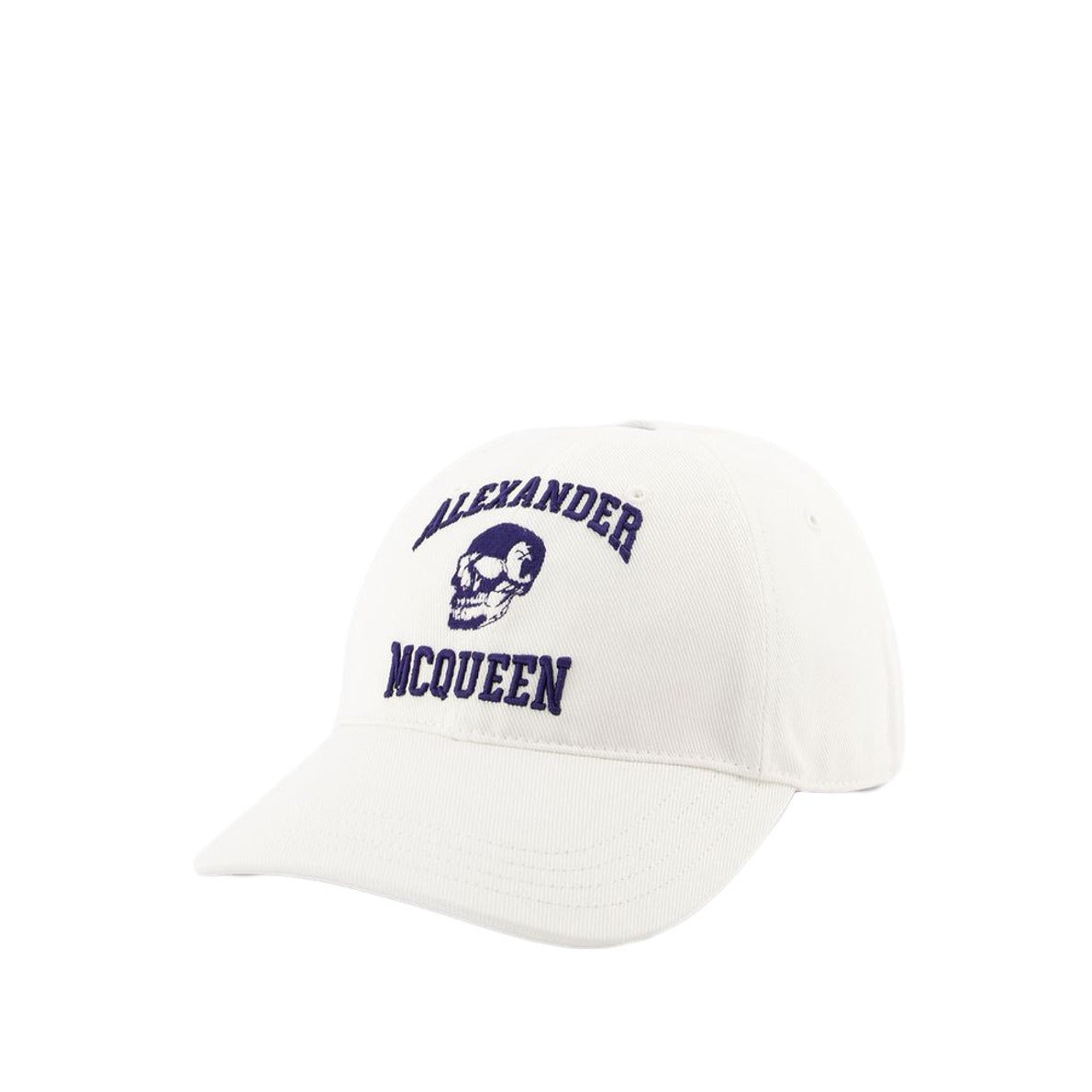 Varsity Skull Lo Cap - Coton - White